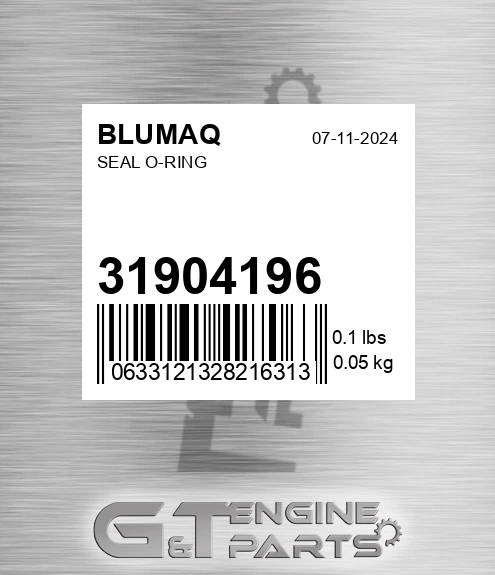 31904196 Seal O-ring for BLUMAQ