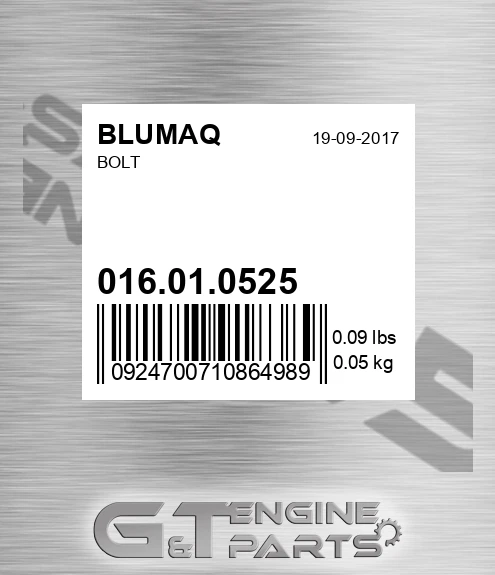 016.01.0525 Screw for BLUMAQ