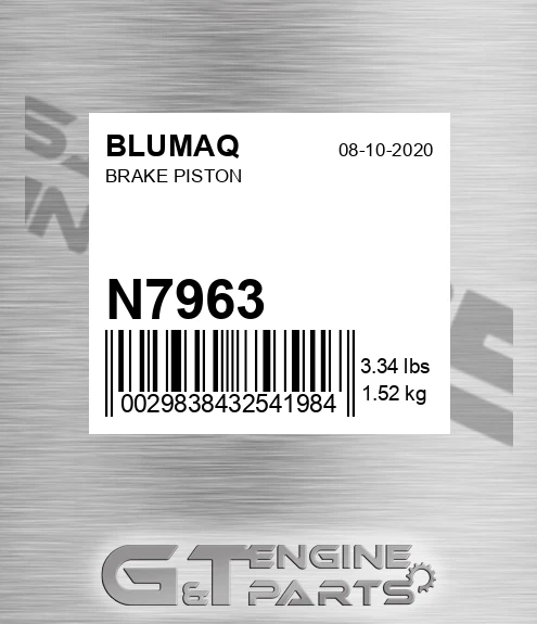 N7963 Brake Piston
