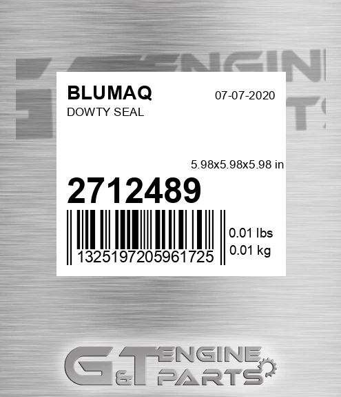271-2489 Dowty Seal for BLUMAQ