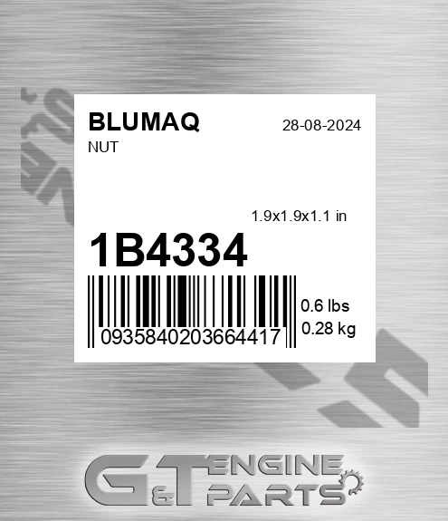 1B-4334 Nut for BLUMAQ