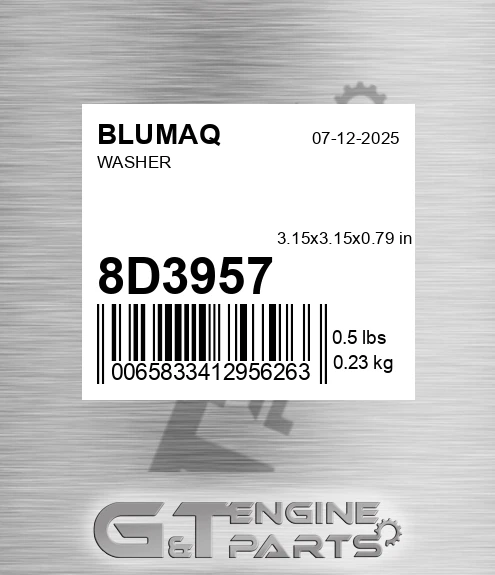 8D-3957 Washer for BLUMAQ