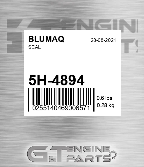 5H-4894 Seal for BLUMAQ