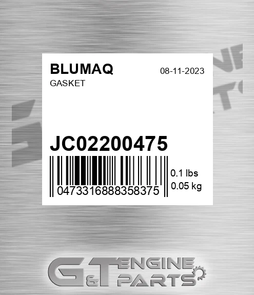 JC02/200475 Gasket for BLUMAQ