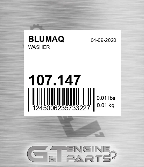 107.147 Washer for BLUMAQ