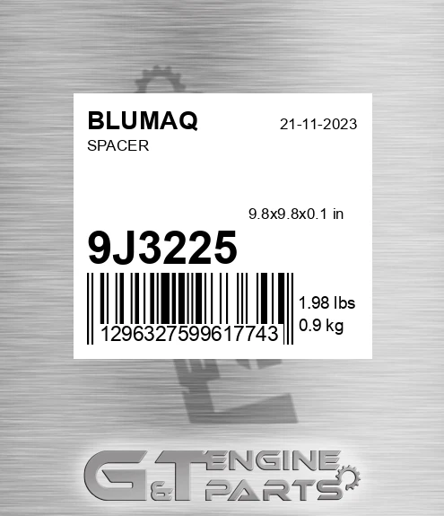 9J-3225 Spacer for BLUMAQ