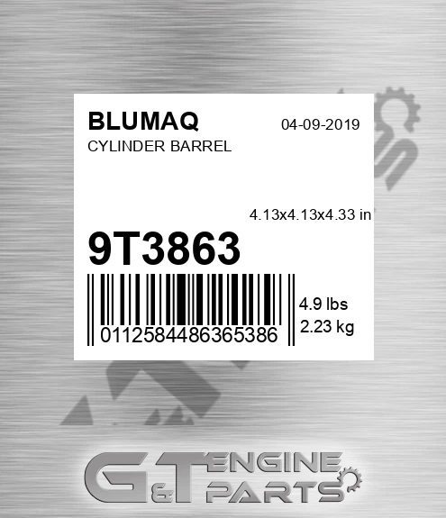 9T-3863 Cylinder Barrel for BLUMAQ