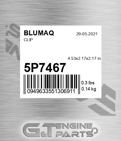 5P-7467 Clip for BLUMAQ