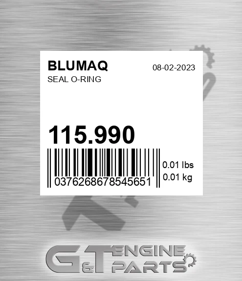 115.990 Seal O-ring for BLUMAQ