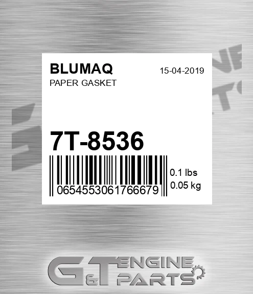 7T-8536 Paper Gasket for BLUMAQ
