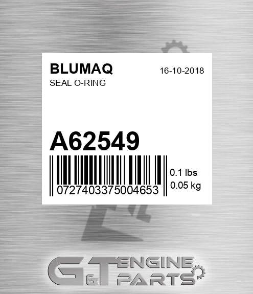 A62549 Seal O-ring