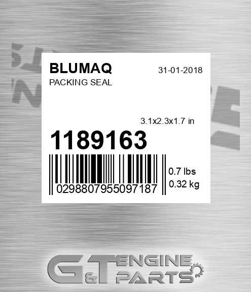 118-9163 Packing Seal