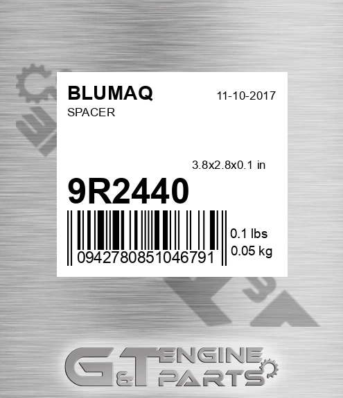 9R-2440 Spacer for BLUMAQ