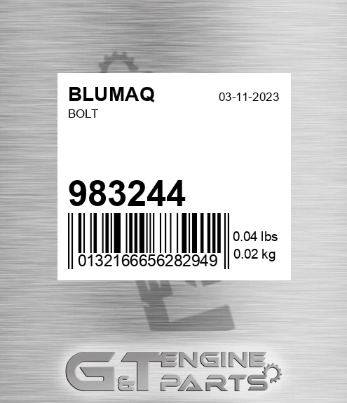 983244 BLUMAQ Bolt