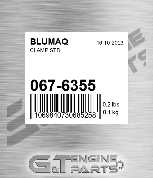 067-6355 Clamp Std for BLUMAQ