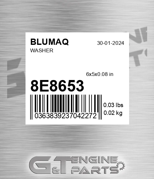 8E-8653 Washer for BLUMAQ