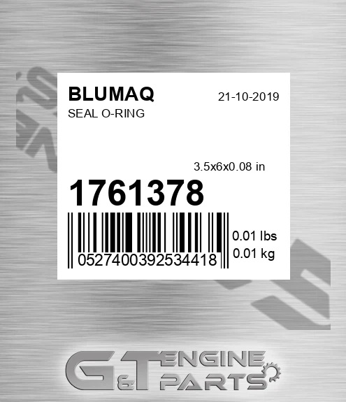 176-1378 Seal O-ring for BLUMAQ