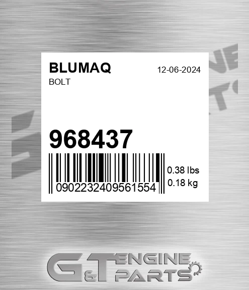 968437 Bolt for BLUMAQ
