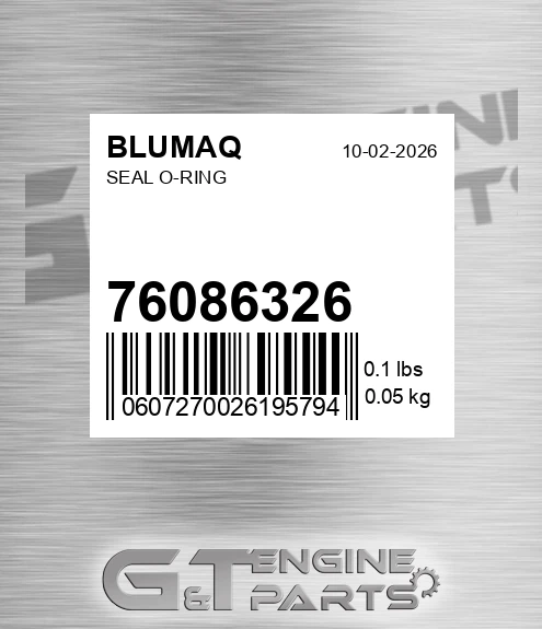 76086326 BLUMAQ Seal O-ring