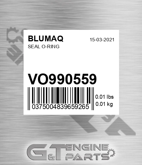 VO990559 Seal O-ring for BLUMAQ