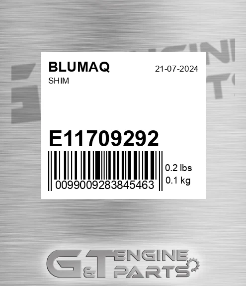 E11709292 Shim for BLUMAQ