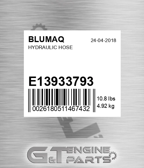 E13933793 Hydraulic Hose