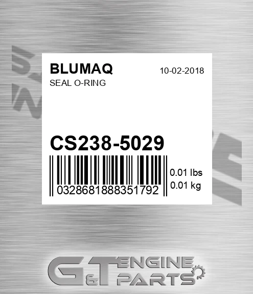 CS238-5029 Seal O-ring for BLUMAQ