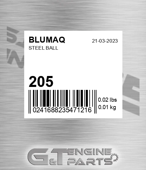 205 BLUMAQ Steel Ball