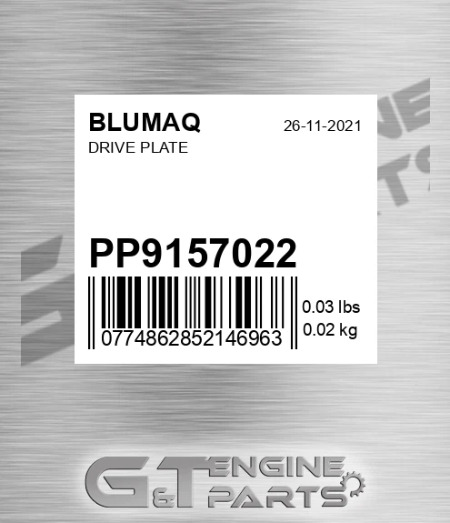 PP9157022 BLUMAQ Drive Plate
