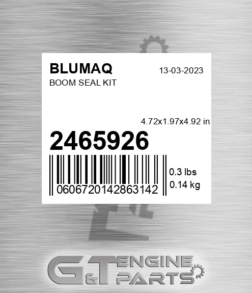 246-5926 Boom Seal Kit for BLUMAQ