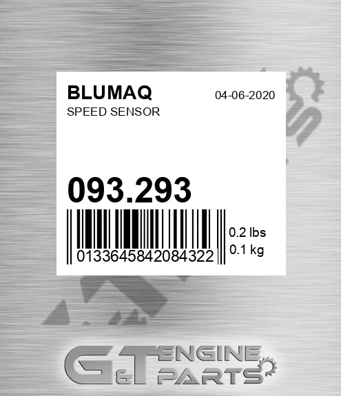 093.293 Speed Sensor for BLUMAQ
