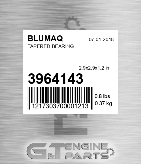 396-4143 BLUMAQ Tapered Bearing