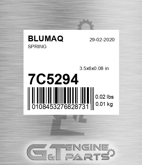 7C-5294 Spring for BLUMAQ