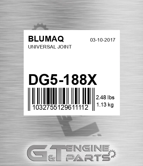 DG5-188X Universal Joint for BLUMAQ