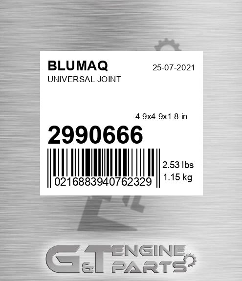299-0666 Universal Joint for BLUMAQ