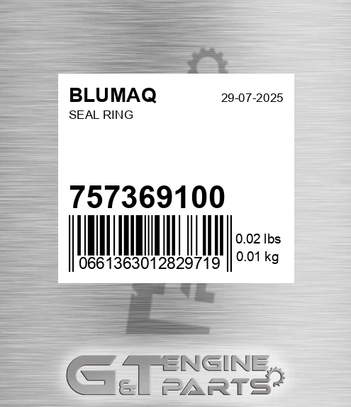 757369100 Seal Ring