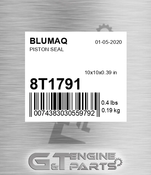 8T-1791 Piston Seal for BLUMAQ
