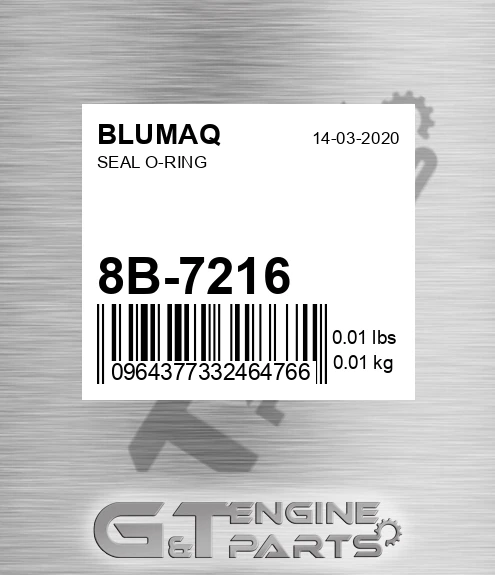 8B-7216 Seal O-ring