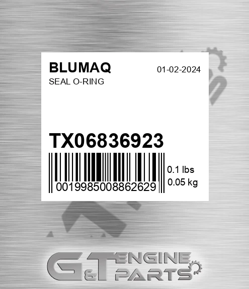 TX06836923 Seal O-ring for BLUMAQ