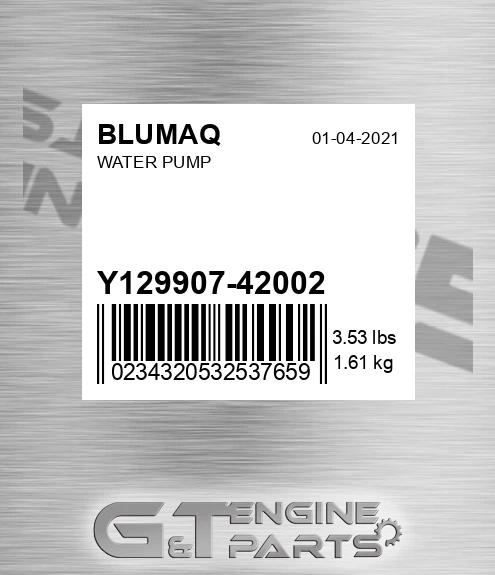 Y129907-42002 Water Pump
