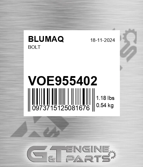 VOE955402 Bolt for BLUMAQ