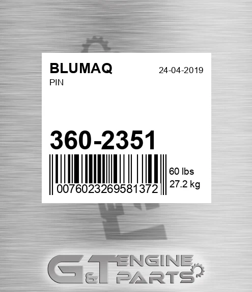 360-2351 BLUMAQ Pin