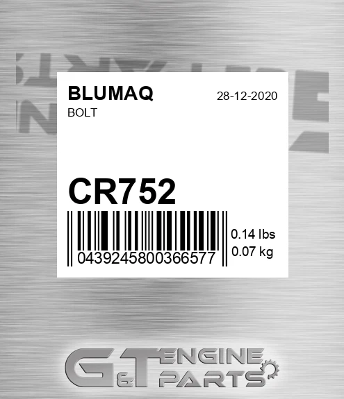 CR752 BLUMAQ Bolt