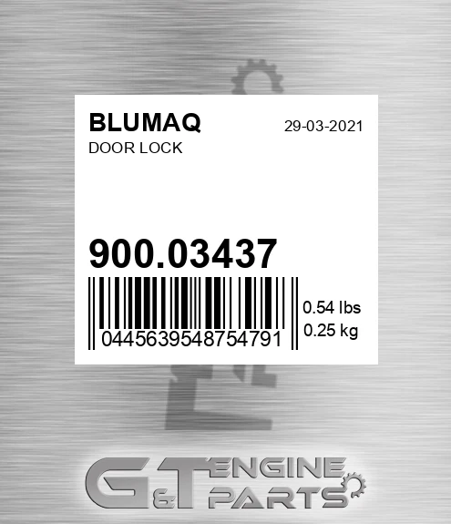 900.03437 Door Lock for BLUMAQ