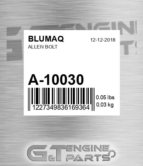 A10030 BLUMAQ Allen Bolt