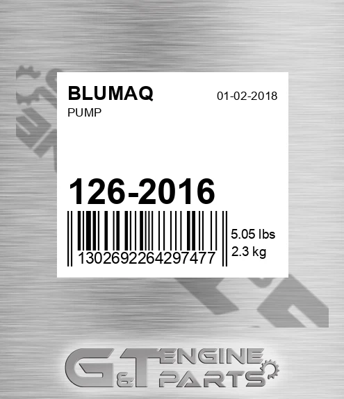 126-2016 Pump for BLUMAQ