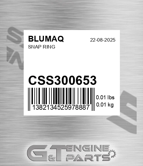 CSS300653 Snap Ring