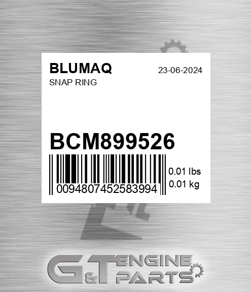 BCM89952.6 Snap Ring for BLUMAQ