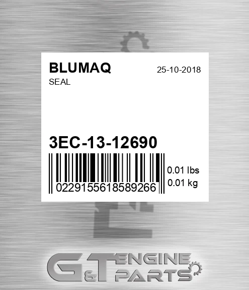 3EC-13-12690 Seal for BLUMAQ