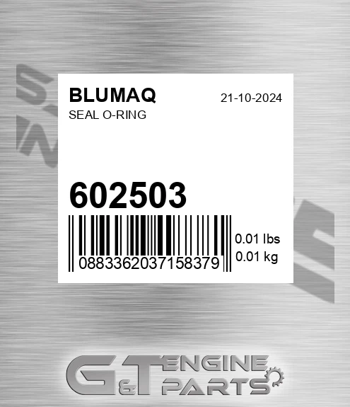 602503 Seal O-ring for BLUMAQ